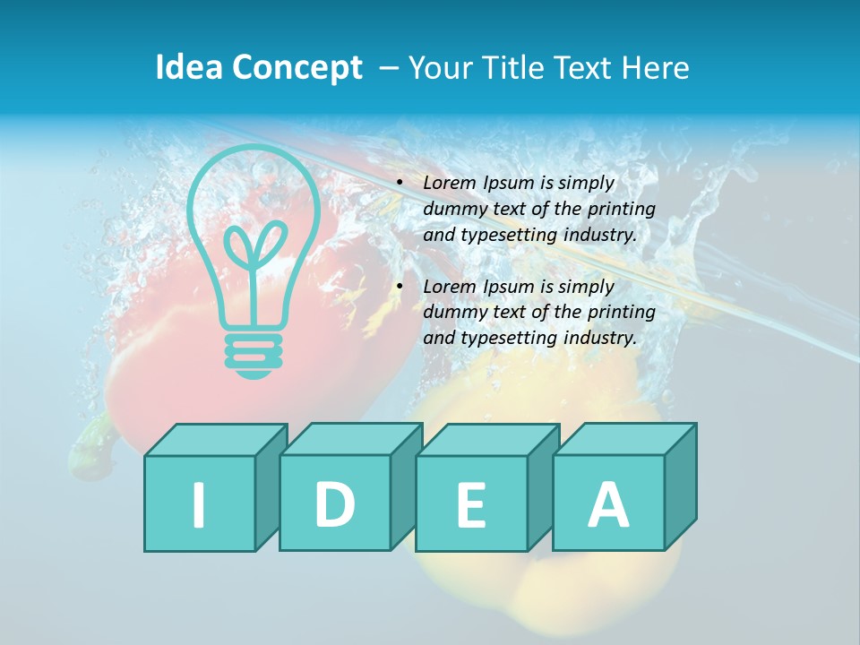 Green Liquid Closeup PowerPoint Template