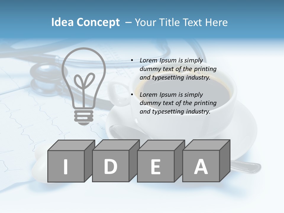 Mug Brown Care PowerPoint Template