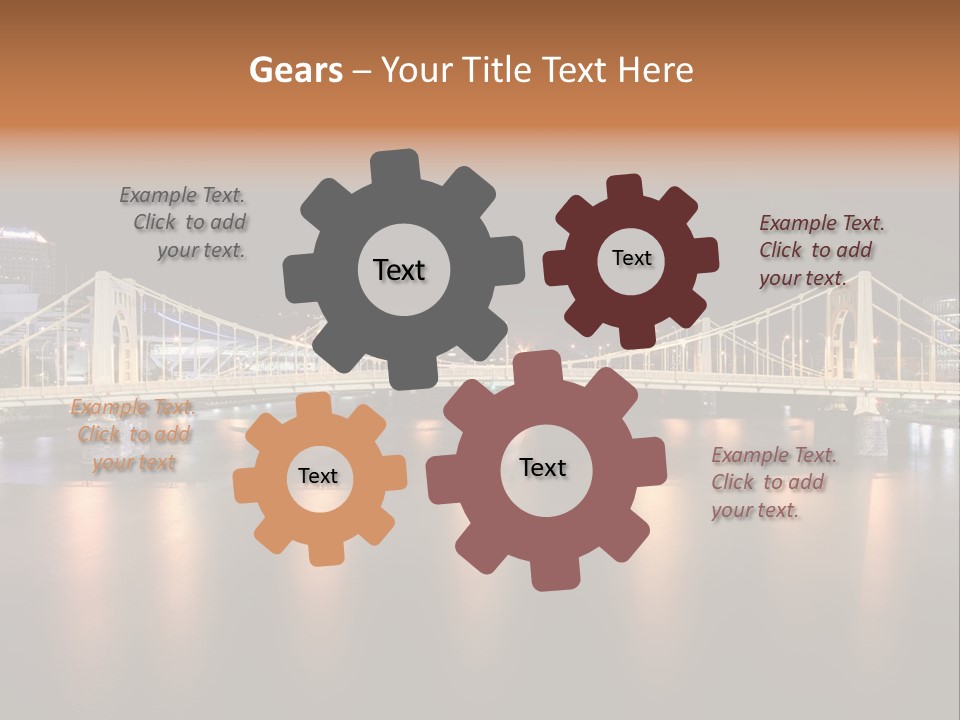 Hdr Skyline Night PowerPoint Template