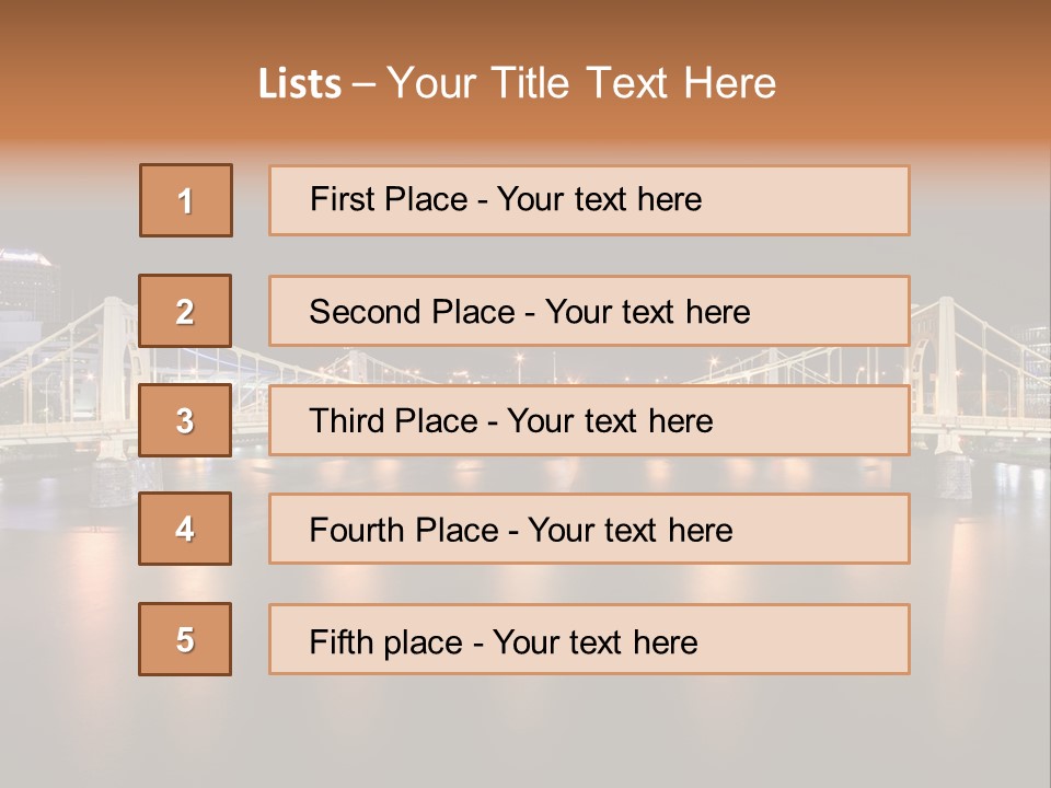 Hdr Skyline Night PowerPoint Template