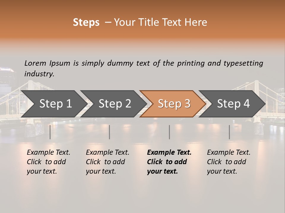 Hdr Skyline Night PowerPoint Template