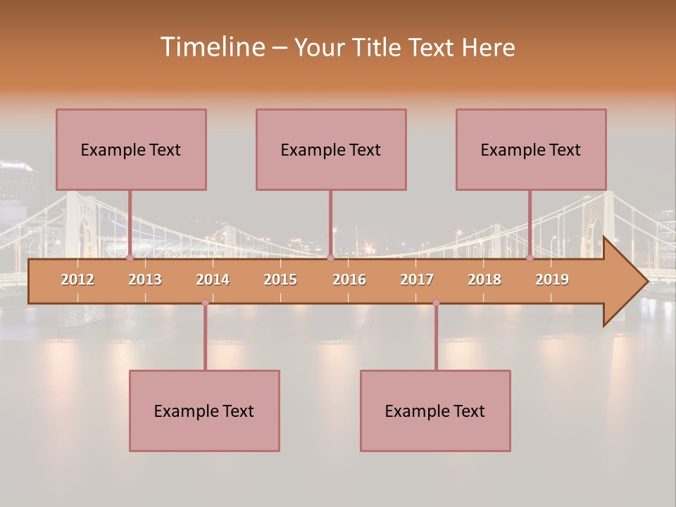 Hdr Skyline Night PowerPoint Template