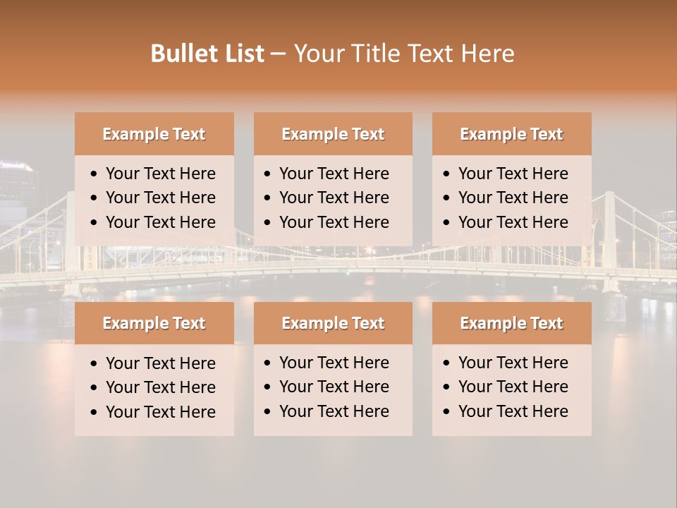 Hdr Skyline Night PowerPoint Template