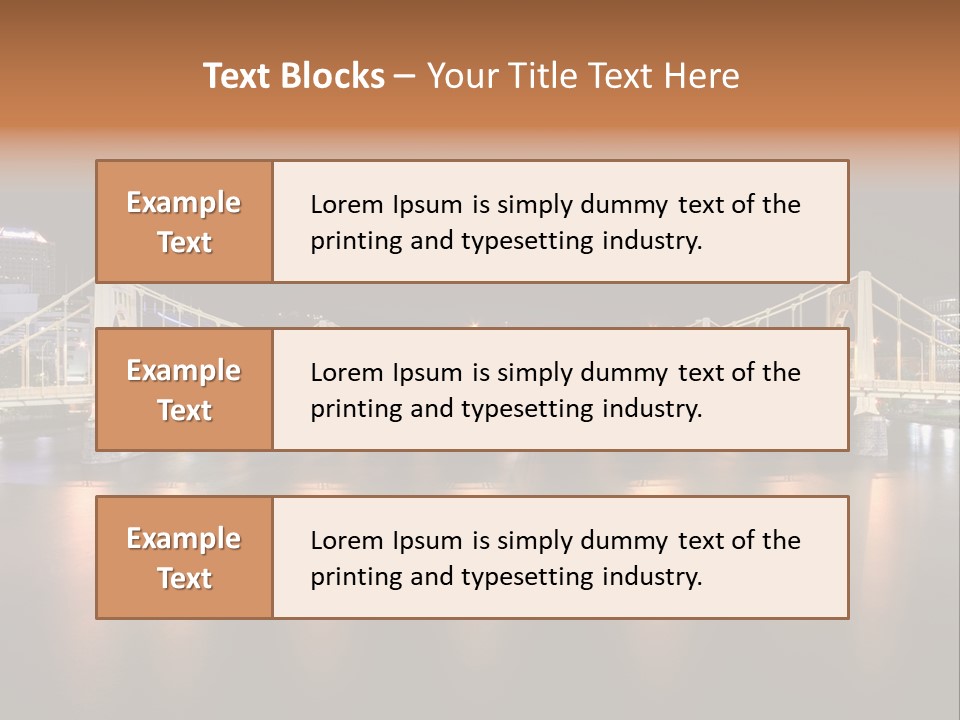 Hdr Skyline Night PowerPoint Template