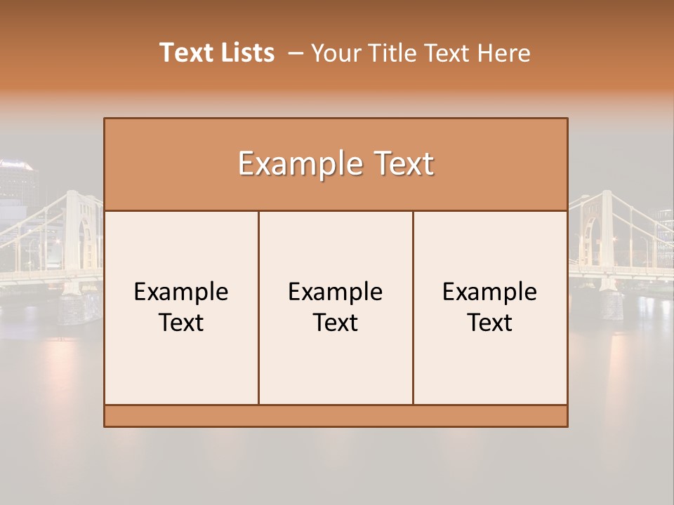 Hdr Skyline Night PowerPoint Template