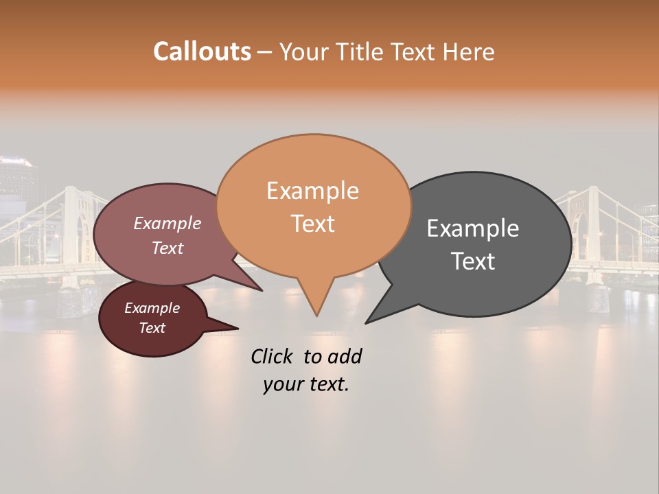 Hdr Skyline Night PowerPoint Template