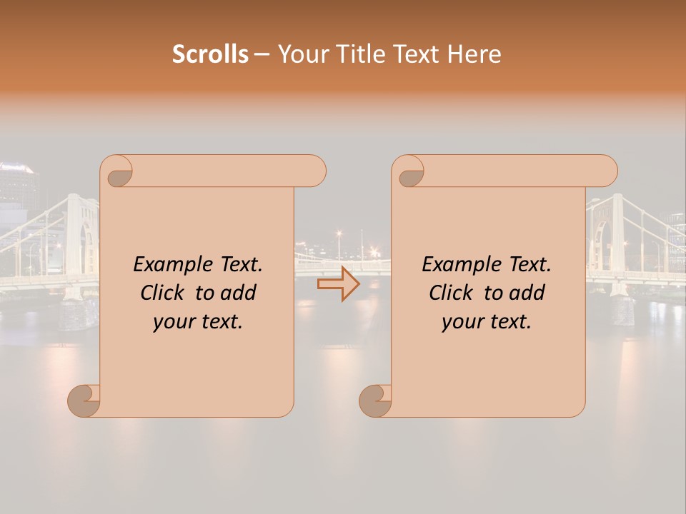 Hdr Skyline Night PowerPoint Template