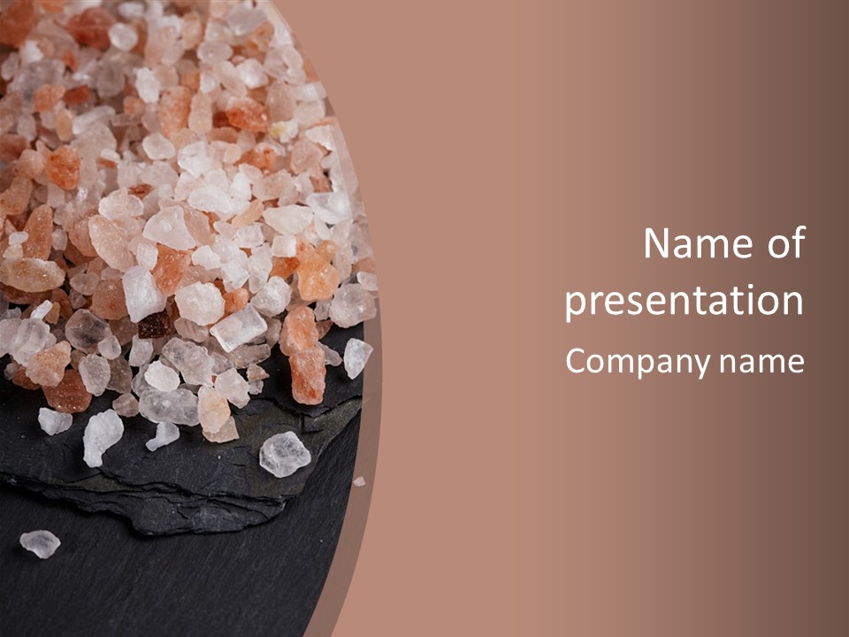 Ingredient Spice Pink Himalayan PowerPoint Template