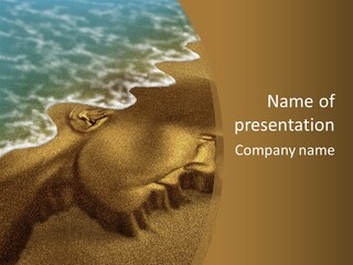 Sand Healthcare And Medicine Alzheimer's Disease PowerPoint Template