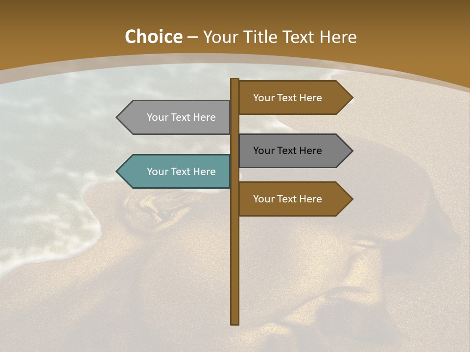 Sand Healthcare And Medicine Alzheimer's Disease PowerPoint Template