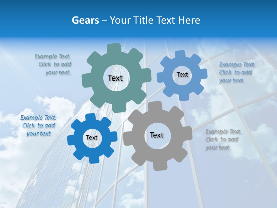 Reflection Exterior Large PowerPoint Template