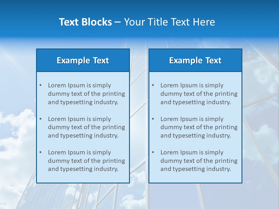 Reflection Exterior Large PowerPoint Template