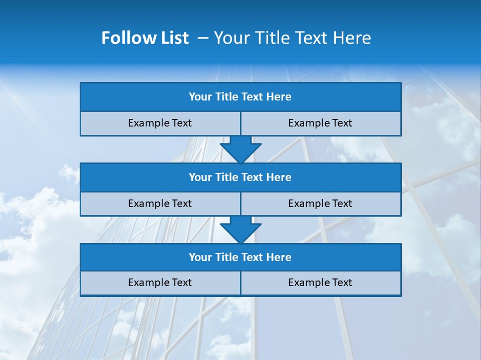 Reflection Exterior Large PowerPoint Template