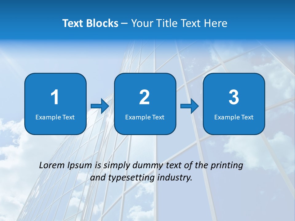 Reflection Exterior Large PowerPoint Template