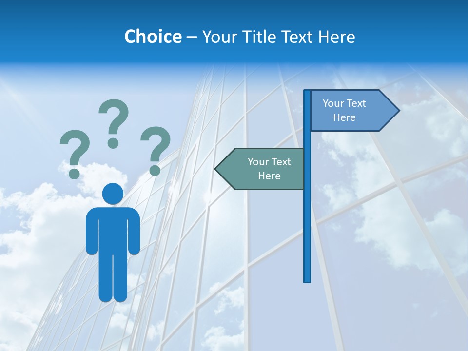 Reflection Exterior Large PowerPoint Template
