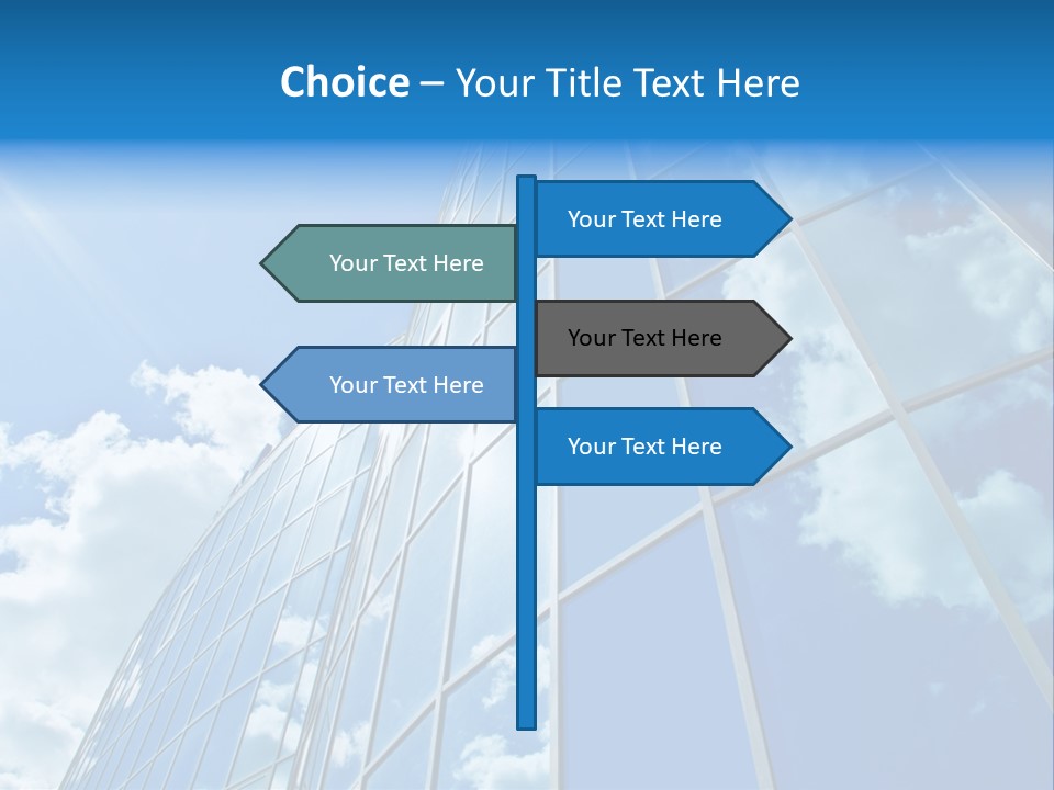 Reflection Exterior Large PowerPoint Template