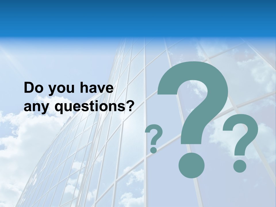 Reflection Exterior Large PowerPoint Template