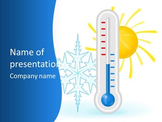 Weather Sun Temperature PowerPoint Template