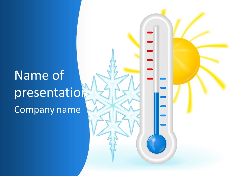 Weather Sun Temperature PowerPoint Template