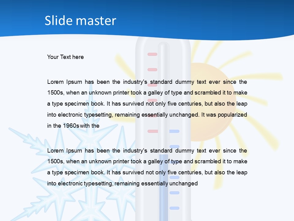Weather Sun Temperature PowerPoint Template