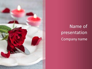 Place Setting Table Setting Dining PowerPoint Template