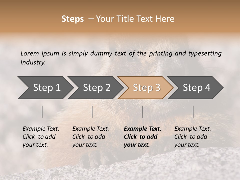Sierra Nevada Marmot Looking PowerPoint Template