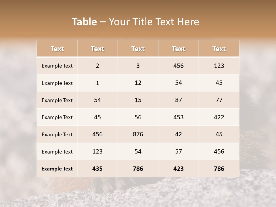 Sierra Nevada Marmot Looking PowerPoint Template