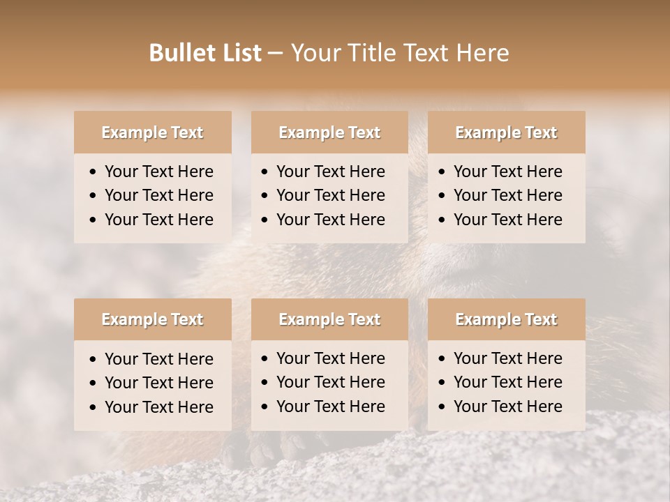 Sierra Nevada Marmot Looking PowerPoint Template