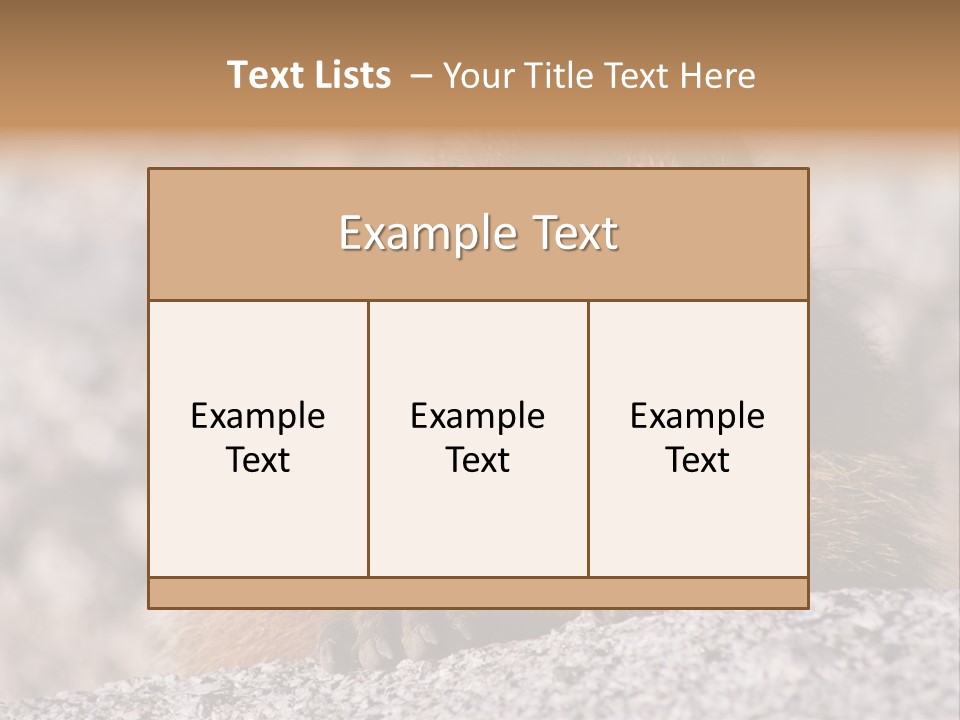 Sierra Nevada Marmot Looking PowerPoint Template