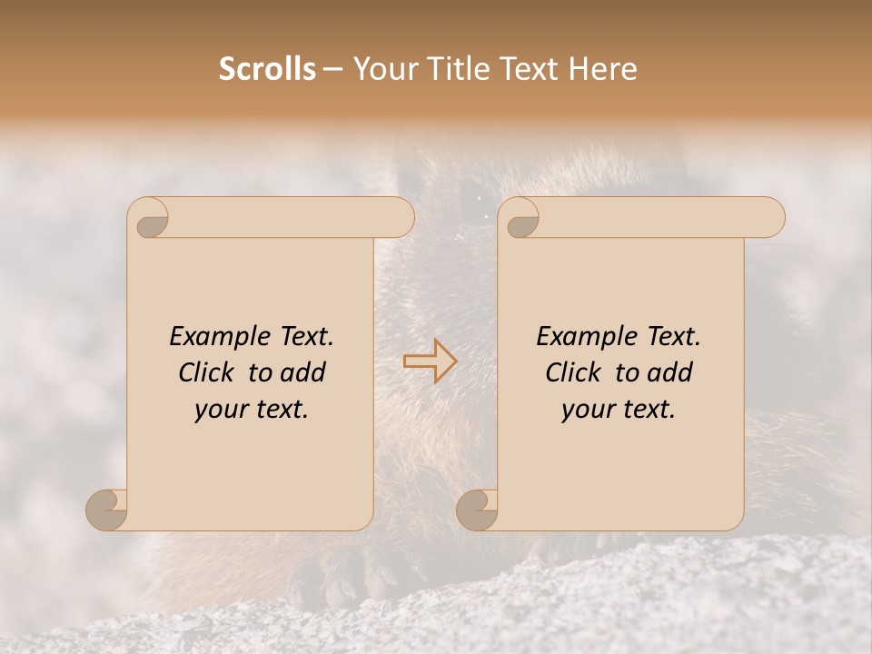 Sierra Nevada Marmot Looking PowerPoint Template
