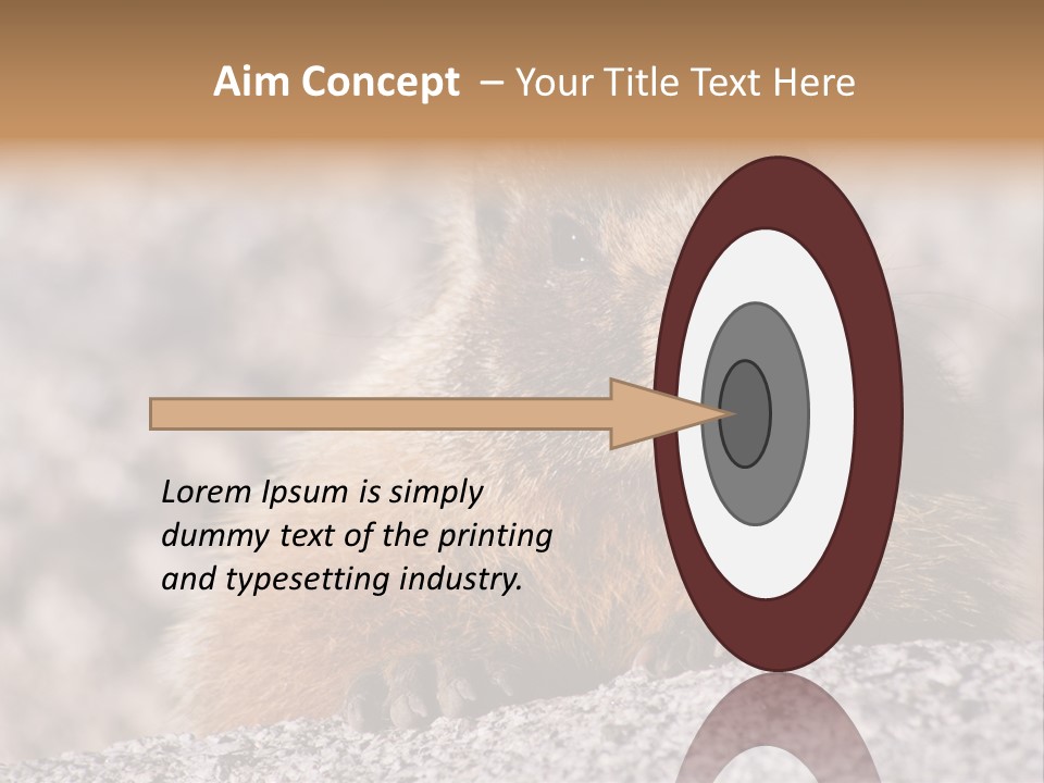 Sierra Nevada Marmot Looking PowerPoint Template