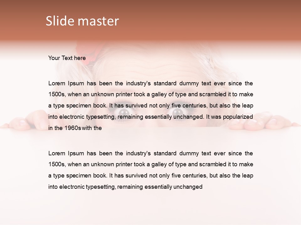 Coward Table Hand PowerPoint Template