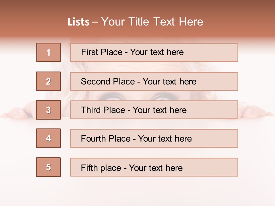 Coward Table Hand PowerPoint Template