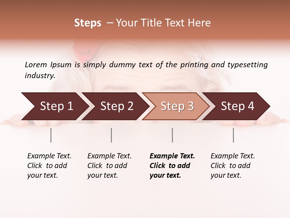 Coward Table Hand PowerPoint Template