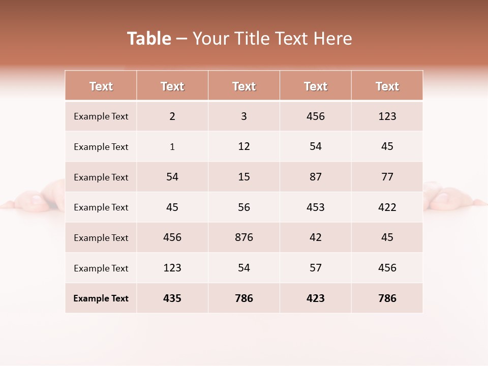 Coward Table Hand PowerPoint Template
