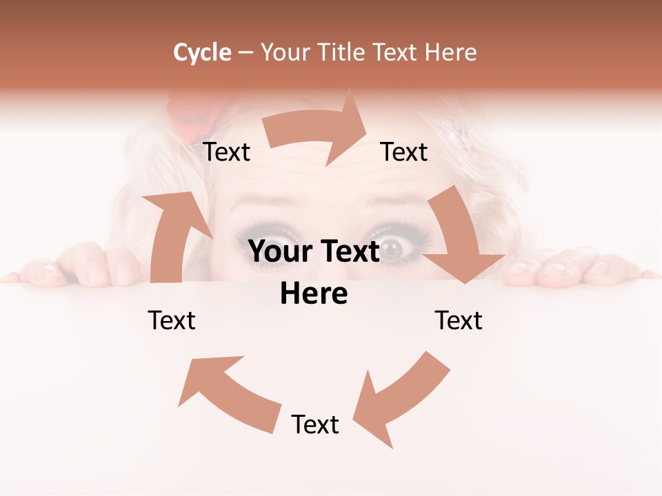 Coward Table Hand PowerPoint Template