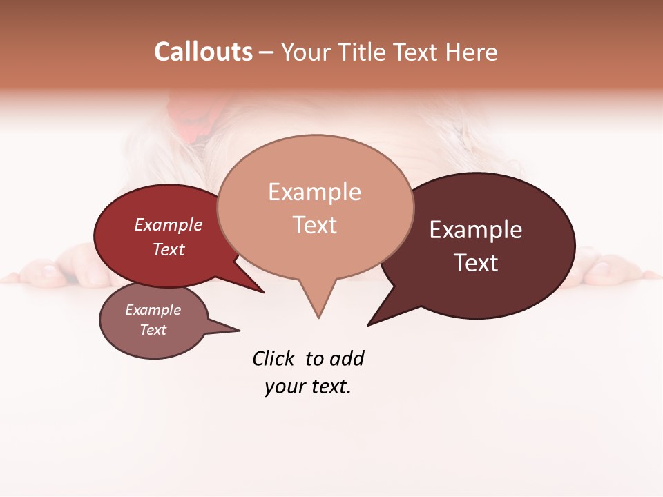 Coward Table Hand PowerPoint Template