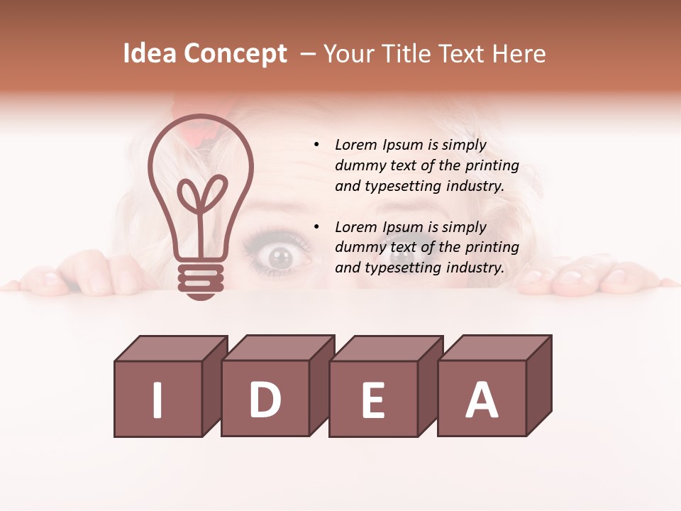 Coward Table Hand PowerPoint Template