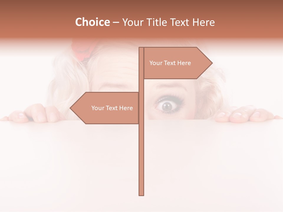 Coward Table Hand PowerPoint Template