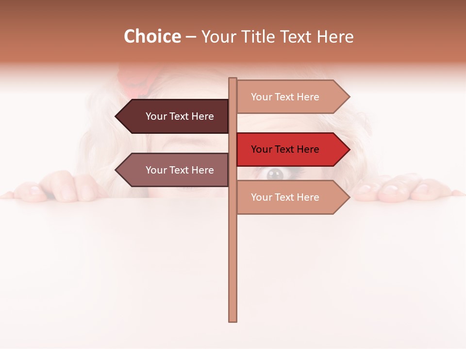 Coward Table Hand PowerPoint Template