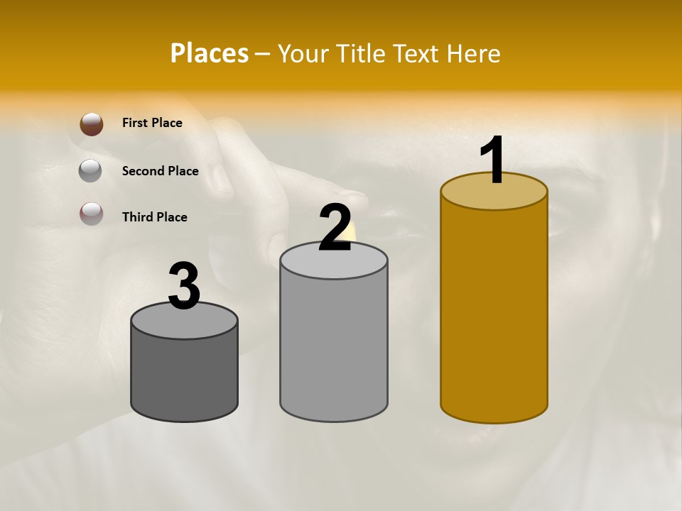 A Woman Holding A Pill Pill In Front Of Her Face PowerPoint Template