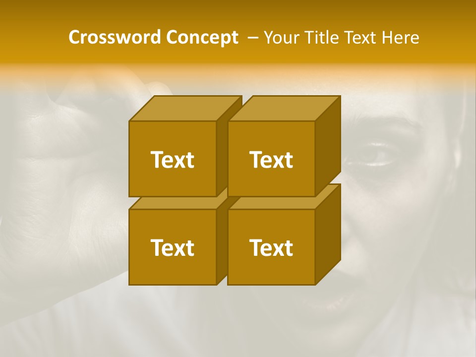 A Woman Holding A Pill Pill In Front Of Her Face PowerPoint Template