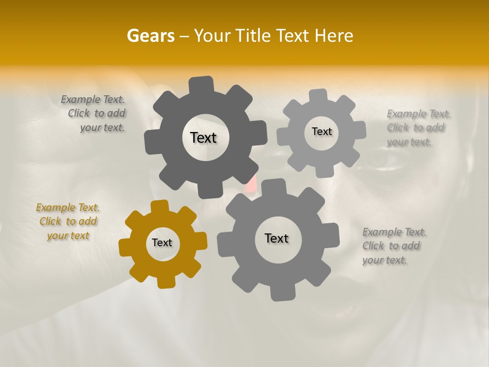 A Woman Holding A Pill Pill In Front Of Her Face PowerPoint Template