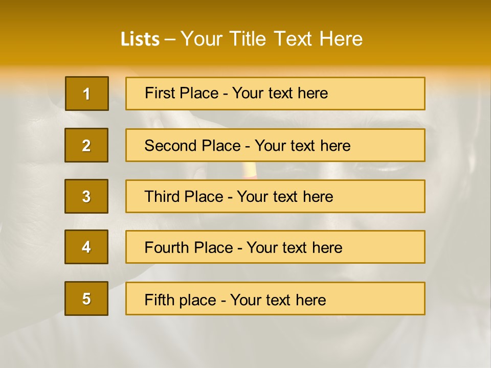 A Woman Holding A Pill Pill In Front Of Her Face PowerPoint Template