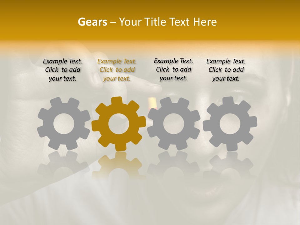 A Woman Holding A Pill Pill In Front Of Her Face PowerPoint Template