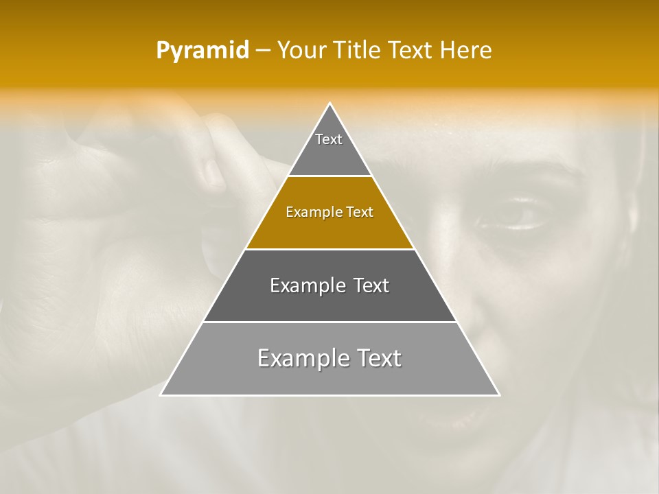 A Woman Holding A Pill Pill In Front Of Her Face PowerPoint Template