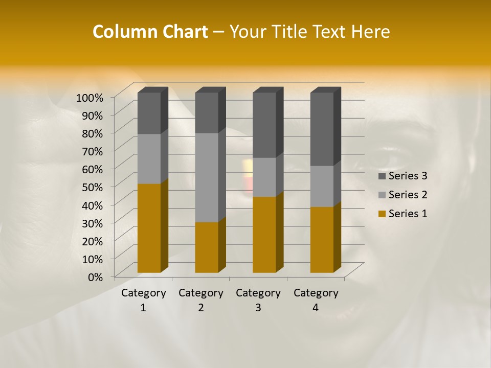 A Woman Holding A Pill Pill In Front Of Her Face PowerPoint Template