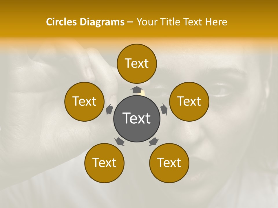 A Woman Holding A Pill Pill In Front Of Her Face PowerPoint Template