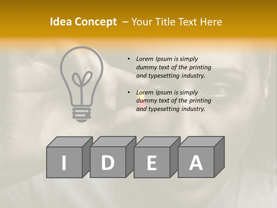 A Woman Holding A Pill Pill In Front Of Her Face PowerPoint Template