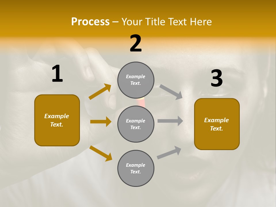 A Woman Holding A Pill Pill In Front Of Her Face PowerPoint Template